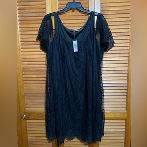 Torrid Lace Cold Shoulder Trapeze Dress